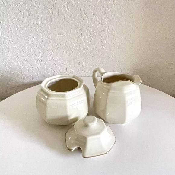 Mikasa Romantics Creamer and Sugar Bowl w/Lid Gold Trim C5000 Made In Japan - Picture 5 of 10